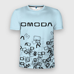 Мужская спорт-футболка Omoda letters pattern