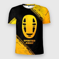 Мужская спорт-футболка Spirited Away - gold gradient