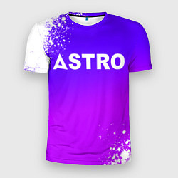 Мужская спорт-футболка Astro neon background