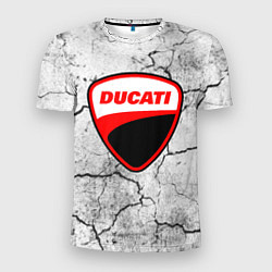 Мужская спорт-футболка Ducati - потресканная земля