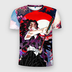 Мужская спорт-футболка Кокушибо первая луна - Клинок рассекающий демонов