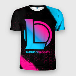 Мужская спорт-футболка League of Legends - neon gradient