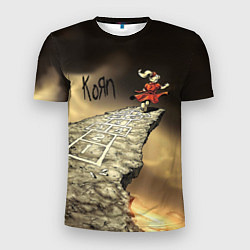 Мужская спорт-футболка Korn обложка альбома Follow the Leader