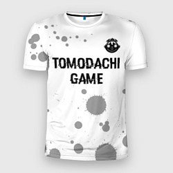 Мужская спорт-футболка Tomodachi Game glitch на светлом фоне: символ свер