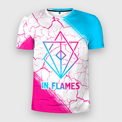 Мужская спорт-футболка In Flames neon gradient style
