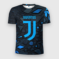 Футболка спортивная мужская Juventus blue logo, цвет: 3D-принт