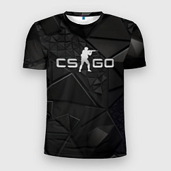 Мужская спорт-футболка CSGO silver black