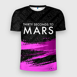 Мужская спорт-футболка Thirty Seconds to Mars rock legends: символ сверху