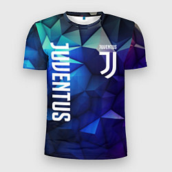 Мужская спорт-футболка Juventus logo blue