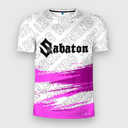 Мужская спорт-футболка Sabaton rock legends: символ сверху
