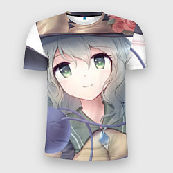 Мужская спорт-футболка Touhou Project Улыбающаяся Койши Комейдзи