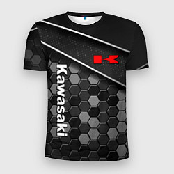 Футболка спортивная мужская Kawasaki - технологическая, цвет: 3D-принт
