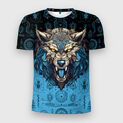 Мужская спорт-футболка Скандинавский волк Фенрир