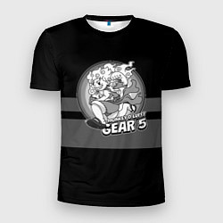 Мужская спорт-футболка Luffy gear 5 - старый мультфильм