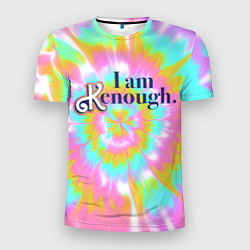 Футболка спортивная мужская I am Kenough - retro tie-dye, цвет: 3D-принт