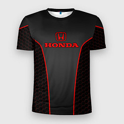 Мужская спорт-футболка Honda - униформа красная