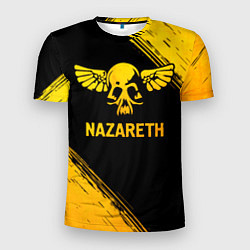 Мужская спорт-футболка Nazareth - gold gradient