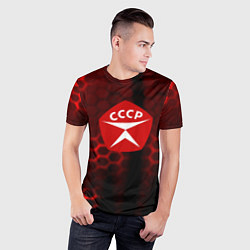 Футболка спортивная мужская Ссср броня из стали, цвет: 3D-принт — фото 2