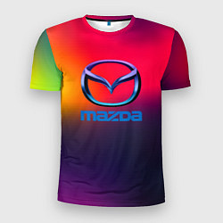 Футболка спортивная мужская Mazda gradient, цвет: 3D-принт