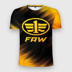 Мужская спорт-футболка FAW - gold gradient