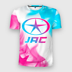 Мужская спорт-футболка JAC neon gradient style