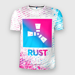 Футболка спортивная мужская Rust neon gradient style, цвет: 3D-принт