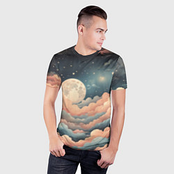 Футболка спортивная мужская Сказочное небо, цвет: 3D-принт — фото 2