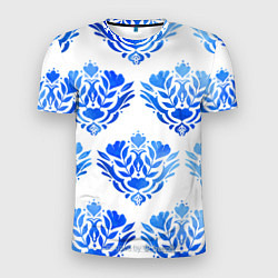 Мужская спорт-футболка Floral pattern - watercolor