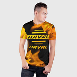 Футболка спортивная мужская Haval - gold gradient, цвет: 3D-принт — фото 2