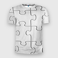 Футболка спортивная мужская Детальки пазла, цвет: 3D-принт