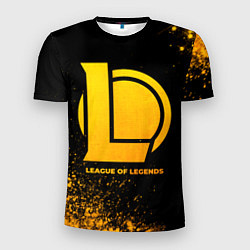 Футболка спортивная мужская League of Legends - gold gradient, цвет: 3D-принт