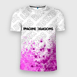 Футболка спортивная мужская Imagine Dragons rock legends посередине, цвет: 3D-принт