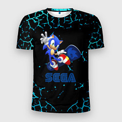 Мужская спорт-футболка Sonic sega game