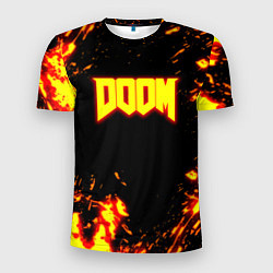 Мужская спорт-футболка Doom огненный марс