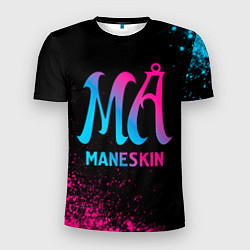 Мужская спорт-футболка Maneskin - neon gradient
