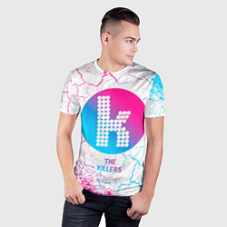 Футболка спортивная мужская The Killers neon gradient style, цвет: 3D-принт — фото 2