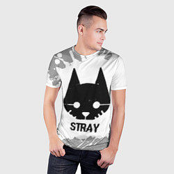 Футболка спортивная мужская Stray glitch на светлом фоне, цвет: 3D-принт — фото 2