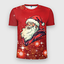 Мужская спорт-футболка Улыбчивый Санта