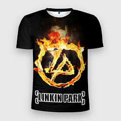 Футболка спортивная мужская Linkin Park - fire logo, цвет: 3D-принт