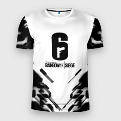 Футболка спортивная мужская Rainbox Six geometry black, цвет: 3D-принт