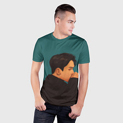 Футболка спортивная мужская Лукас wayv, цвет: 3D-принт — фото 2