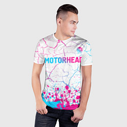 Футболка спортивная мужская Motorhead neon gradient style посередине, цвет: 3D-принт — фото 2