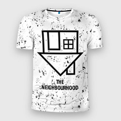 Футболка спортивная мужская The Neighbourhood glitch на светлом фоне, цвет: 3D-принт