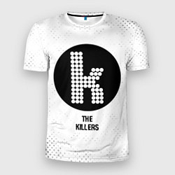 Мужская спорт-футболка The Killers glitch на светлом фоне