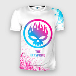 Мужская спорт-футболка The Offspring neon gradient style