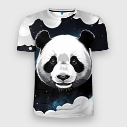 Мужская спорт-футболка Панда портрет