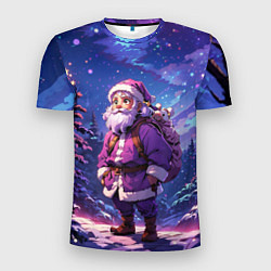 Мужская спорт-футболка Cartoon Santa