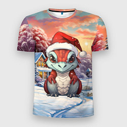 Мужская спорт-футболка Дракоша 2024 новогодний символ года