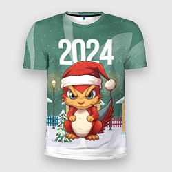 Мужская спорт-футболка Хмурый дракон 2024