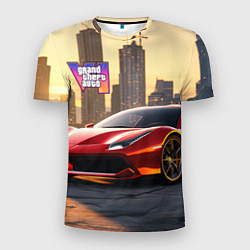 Мужская спорт-футболка GTA 6 Vice city